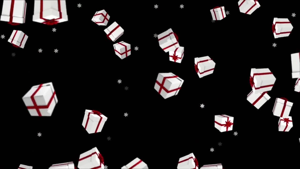 Animation of winter scenery