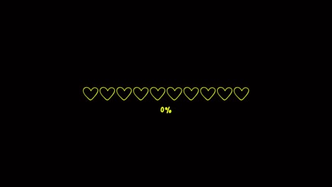 animation colorful loading bar on black background.
