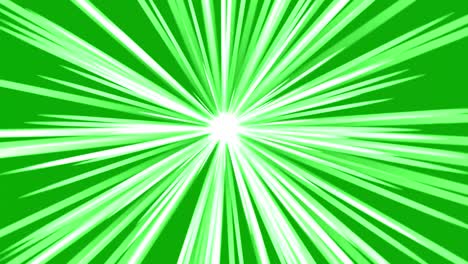 shining light rays motion graphics with green screen background