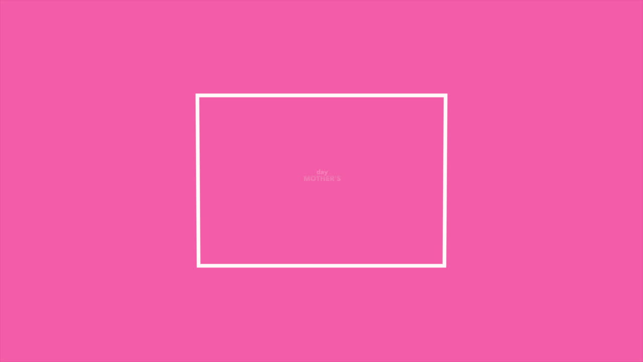 패션 핑크 그라데이션 프레임에 현대 어머니의 날 텍스트