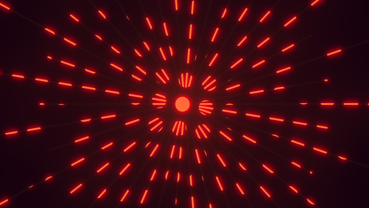 A visually striking red line pattern, featuring a circular arrangement with some intersecting lines. This aesthetically pleasing design may be suitable for digital platforms as a captivating element