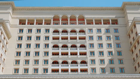 modern building facade with balconies