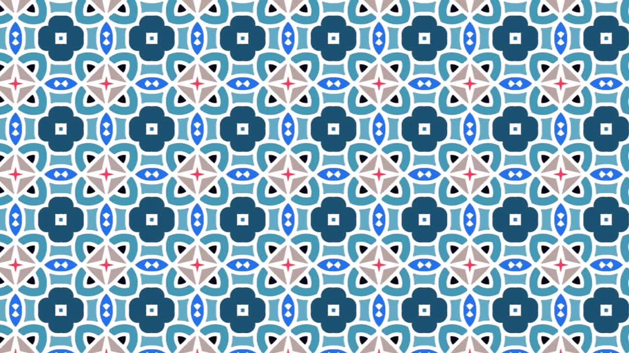 deliciosa animación de azulejos de porcelana centrados en aguamarina