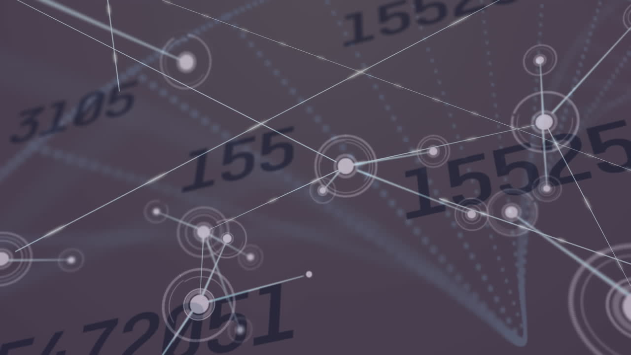 번호를 바꾸는 연결 네트워크의 애니메이션