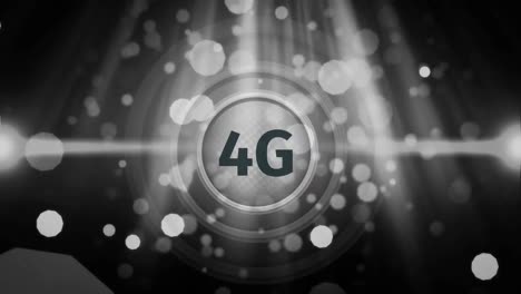 4g symbol with bubble effect