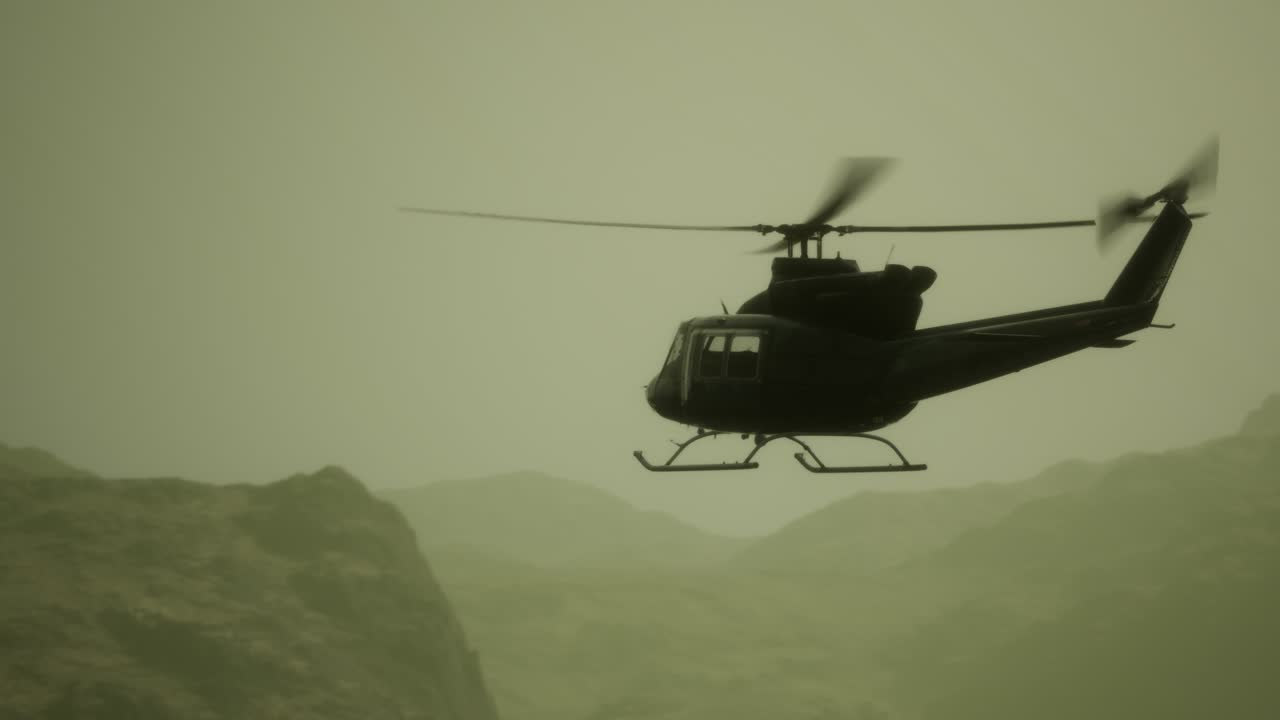 helicóptero militar de los estados unidos en vietnam.