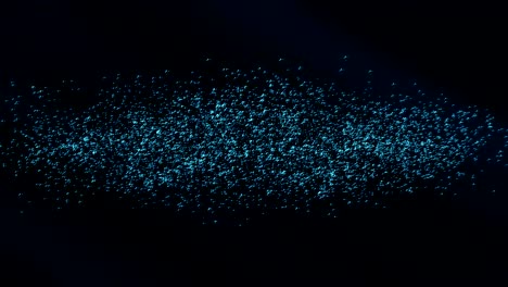 animación de fondo oscuro abstracto con burbujas en movimiento