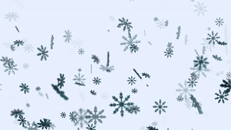 animation of falling snowflakes background loop