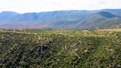 aerial drone view of africa