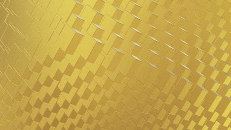 abstract geometric golden backgroundfoil tiles texture seamless loop background 3d rendering