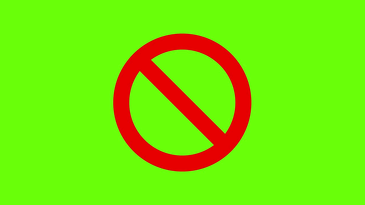 Animation of Stop sign icon notifications that do not do anything