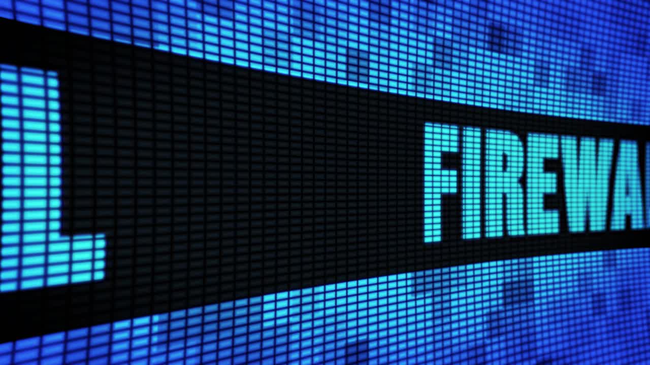 Firewall Display on LED Screen