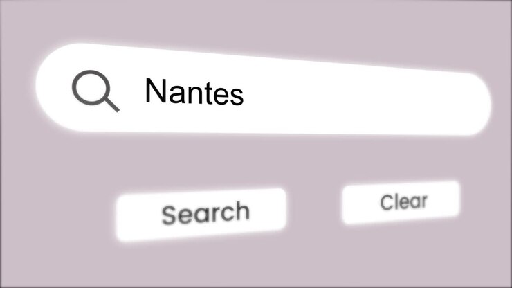 Bilah Pencarian dengan Teks Nantes