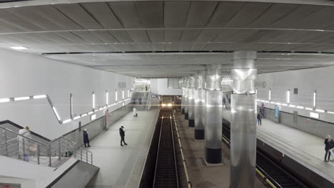modern subway station platform