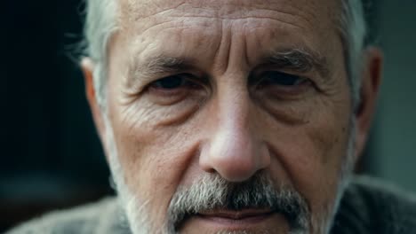 retrato de cerca de un hombre anciano