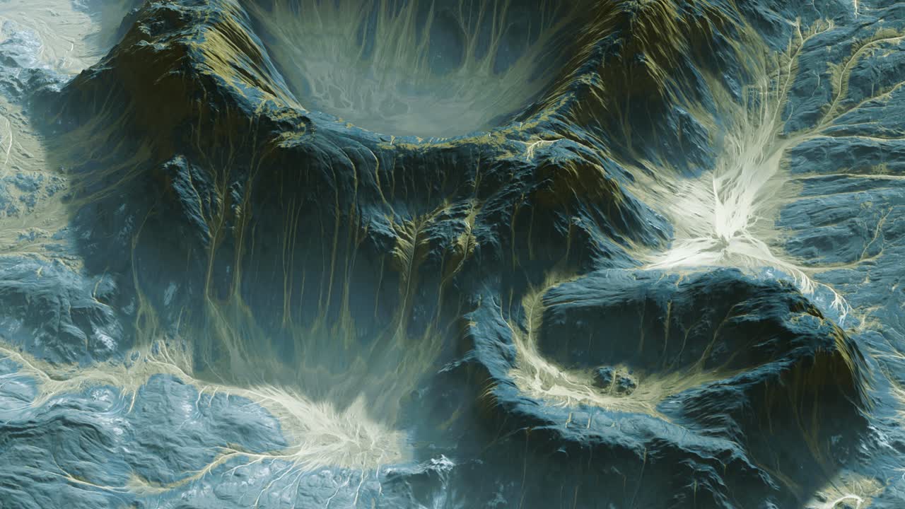 vista del paisaje del planeta alienígena