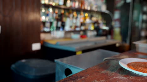 beer mugs michelada in bar