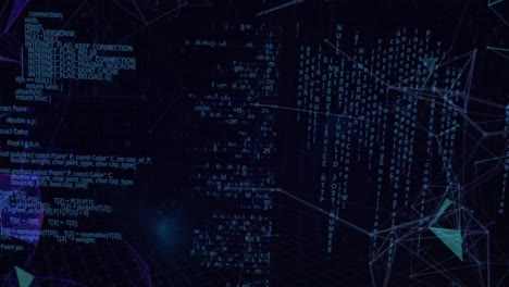 red de conexiones contra un fondo azul