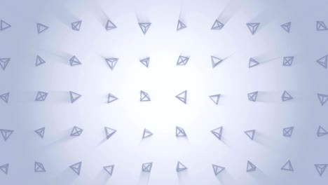 patrón de pirámide geométrica. baile de pirámides. animación de bucle de símbolo de negocio. diseño de red de negocios.