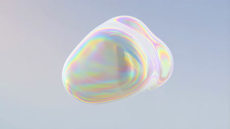iridescent abstract bubble