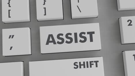 ASSIST-BUTTON-PRESSING-ON-KEYBOARD