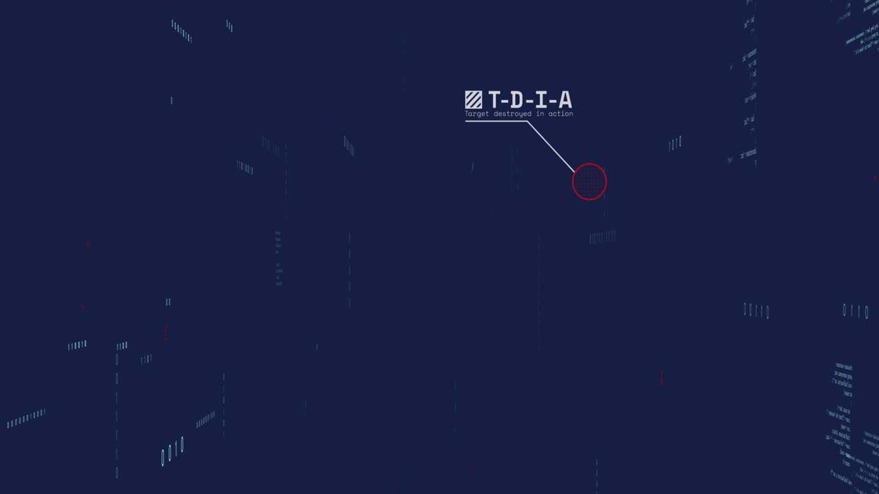 항공기의 애니메이션, 이진 코드 위의 원 및 추상적인 배경에 대한 컴퓨터 언어