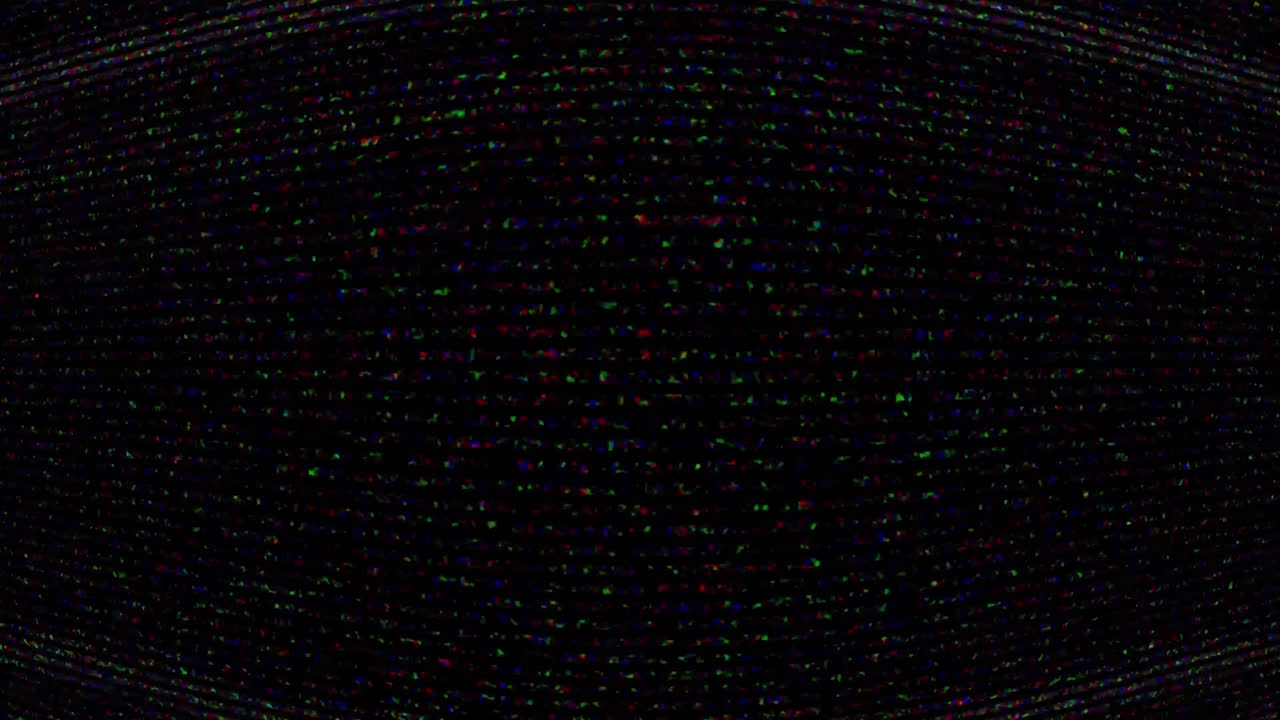 Authentic vhs color noise and static with heavy distortion and a curved, warped screen effect. For retro 80s or 90s television look