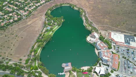 Piedra-Roja-is-an-artificial-lagoon,-located-in-the-town-of-Chicureo-in-the-commune-of-Colina,-Province-of-Chacabuco,-Metropolitan-Region,-Chile