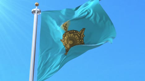 estandarte imperial de un shahpur de irán. bucle