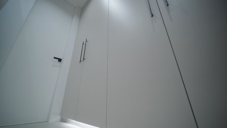 sleek modern wardrobe with integrated led lighting