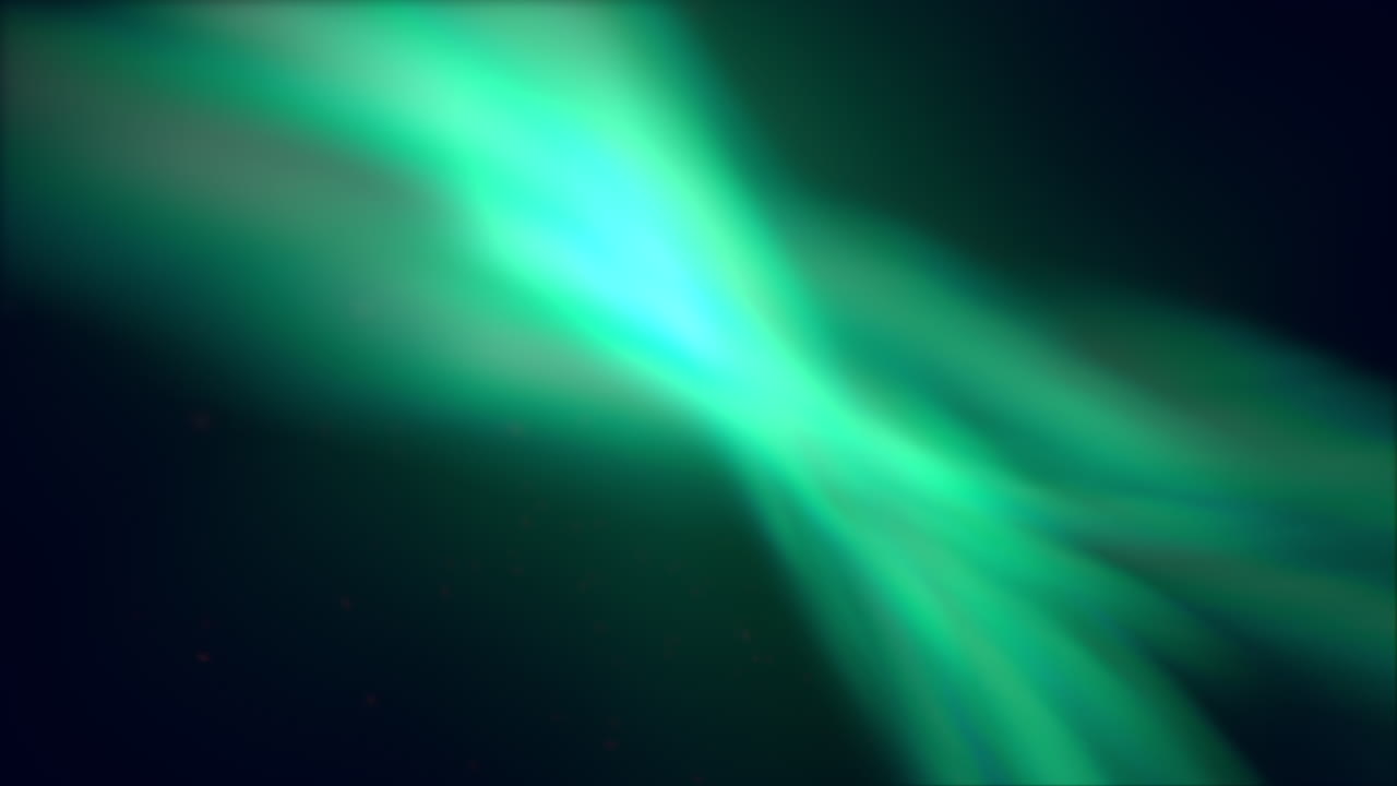 enigmática luz verde proyectando un resplandor radiante en la tierra