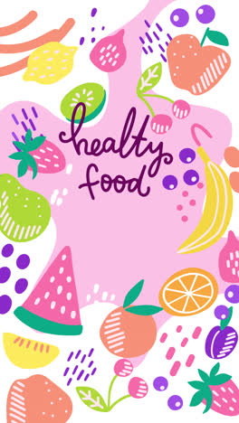 Ilustración de comida saludable