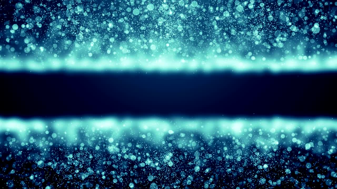 파란 먼지 입자 추상적인 빛 보케 모션 제목 영화적 배경 루프