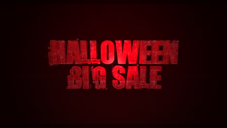 halloween big sale with red fire in hell