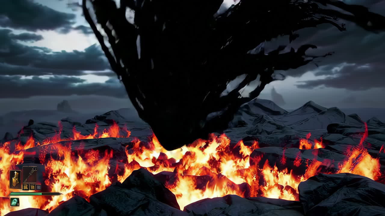 Dark Fantasy Character in Action