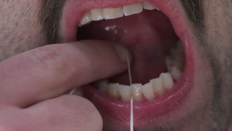flossing teeth as part of oral hygiene