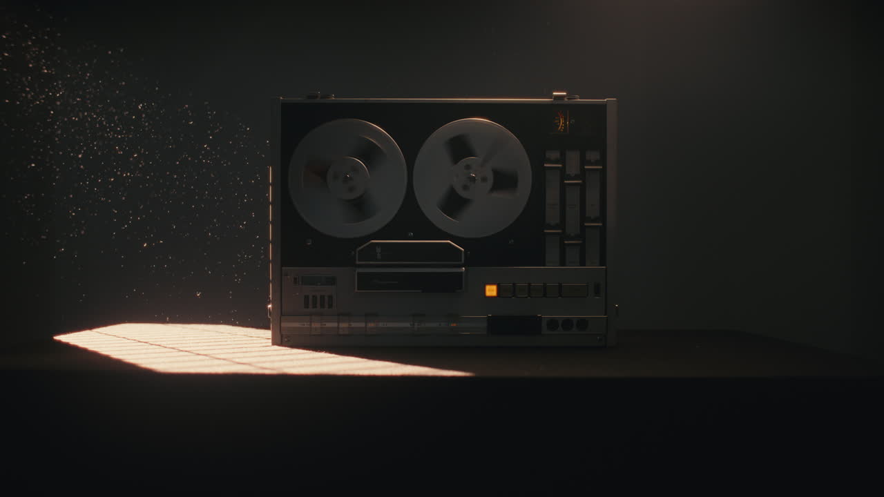 A vintage tape recorder on the table