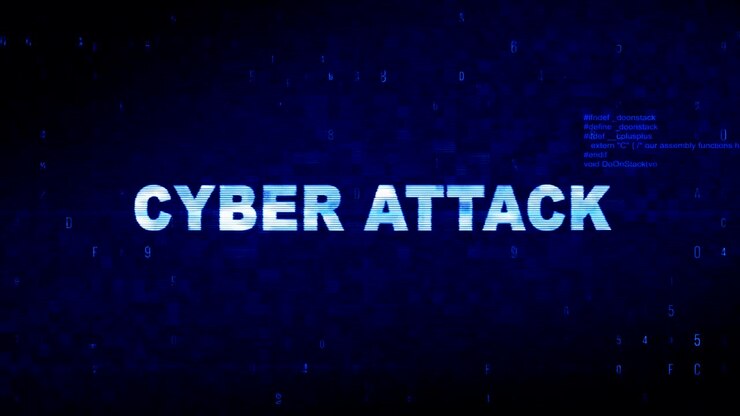 Cyber Attack Text Digital Noise Twitch Glitch Distortion Effect Error Animation.