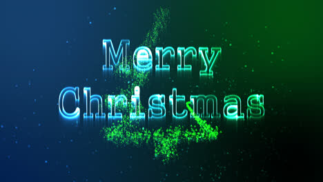 illustration of christmas greeting with merry christmas message