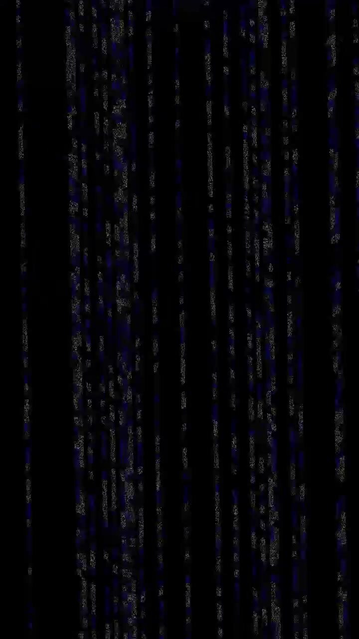 Abstrakter digitaler Glitch-Effekt mit vertikalen blauen Linien