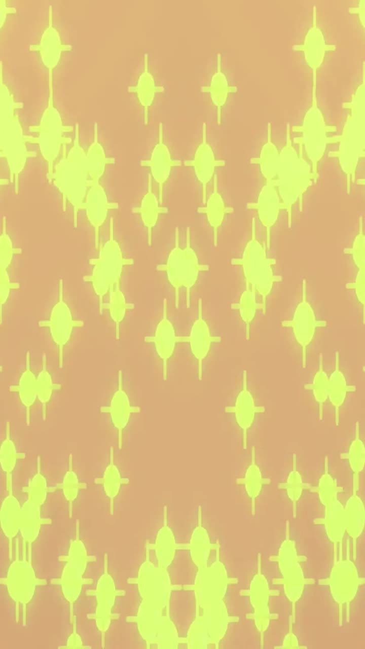 Seamless Loop of Abstract Glowing Shapes and Color Changes