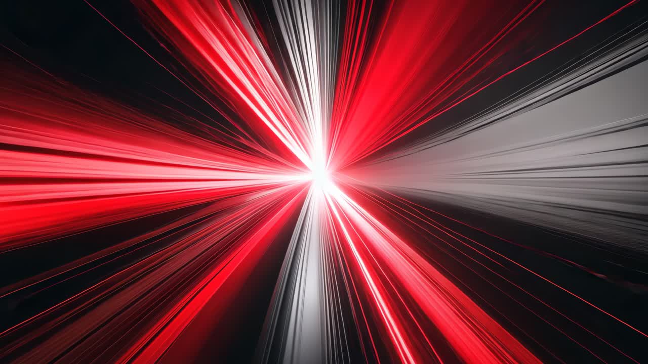 Abstract Red and White Light Speed Background