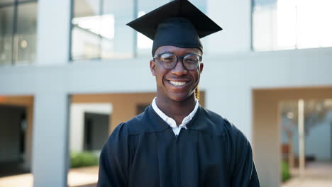 young african american graduate smiling