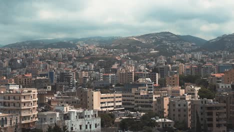 beirut view from a high roman ruin