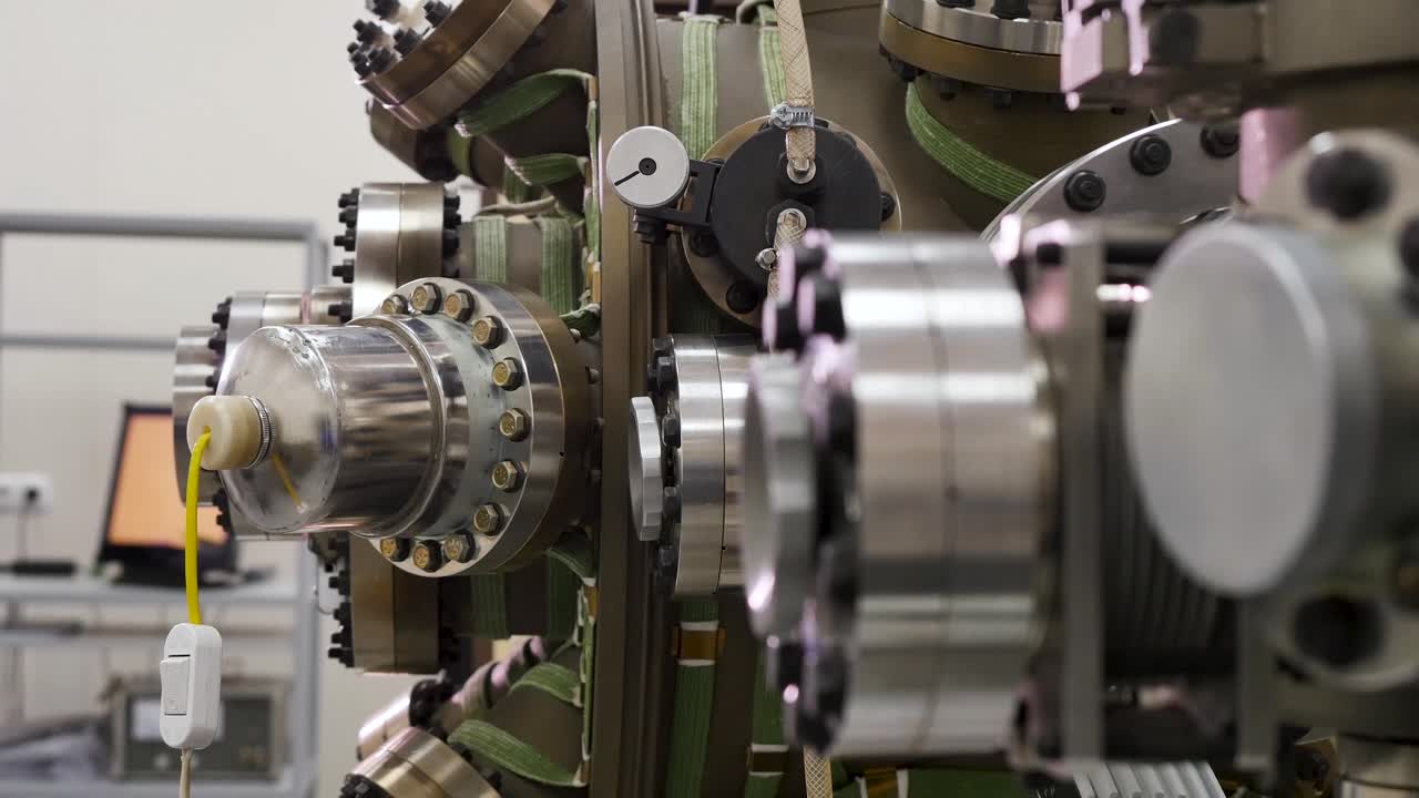 복잡한 산업 기계의 근접 시각