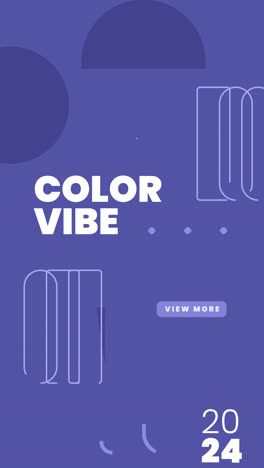 motion graphic of flat design very peri instagram post collection