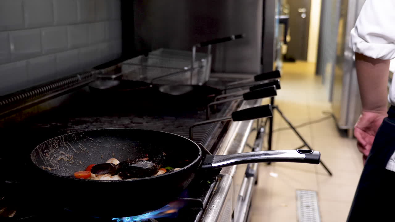 Cooking Food in a Commercial Kitchen