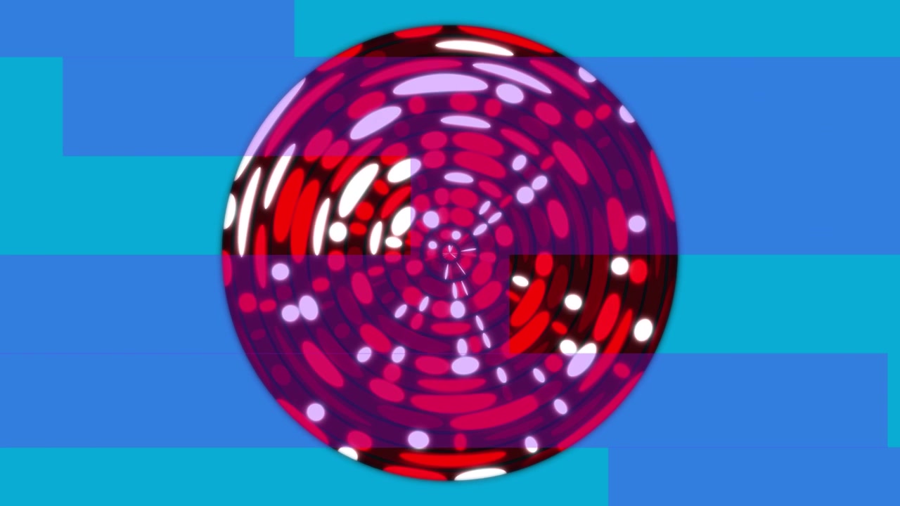 Animation of globe and blue at background