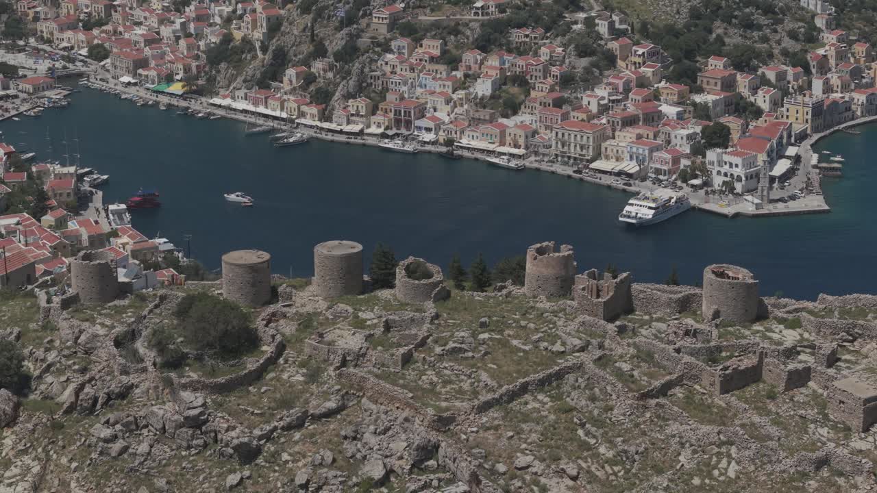 Symi is a Greek island, part of the Dodecanese island group. It’s known for its beaches, an annual music festival and for the harbor at Symi Town, surrounded by colorful neoclassical houses.