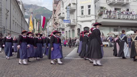 rifle companies from the burggrafenamt and passeier at the annual grape festival in meran, south tyrol, italy (part 2 of 4)